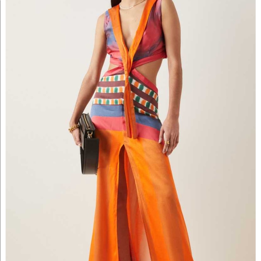 House of Aama silk gown
